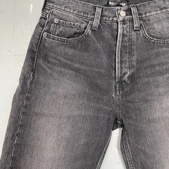 Balenciaga Black Denim Shorts Spring/Summer 2019